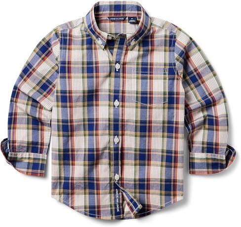 Janie and Jack Boy's Poplin Button-Up Shirt (Toddler/Little Kids/Big Kids) in Saudi Arabia