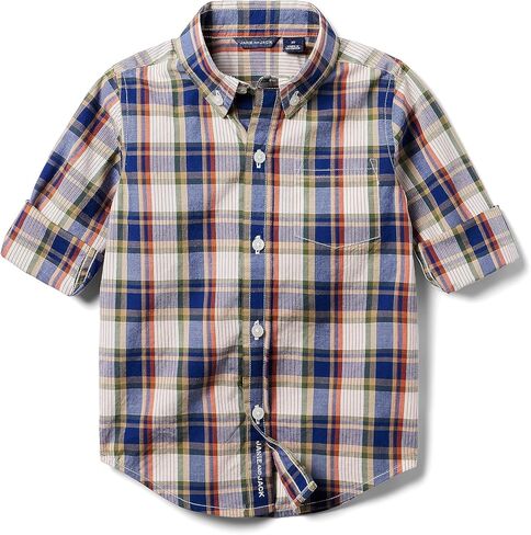 Janie and Jack Boy's Poplin Button-Up Shirt (Toddler/Little Kids/Big Kids) in Saudi Arabia