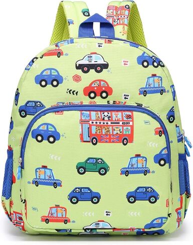 willikiva Little Childrens Toddler Bags Cute Bus kids Backpack for Kids Boys and Girls to Travel School Backpack (Green) in Saudi Arabia