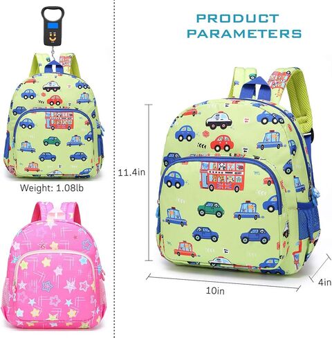 willikiva Little Childrens Toddler Bags Cute Bus kids Backpack for Kids Boys and Girls to Travel School Backpack (Green) in Saudi Arabia