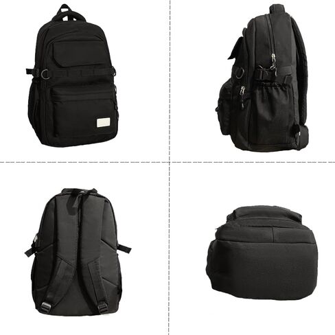 Kids School Backpack for Teens Girls Aesthetic Black Backpack Lightweight College Laptop Casual Travel Bookbag in Saudi Arabia