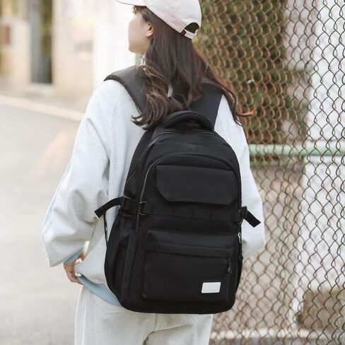 Kids School Backpack for Teens Girls Aesthetic Black Backpack Lightweight College Laptop Casual Travel Bookbag in Saudi Arabia