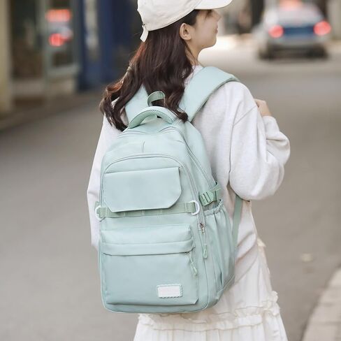 Kids School Backpack for Teens Girls Aesthetic Black Backpack Lightweight College Laptop Casual Travel Bookbag in Kuwait