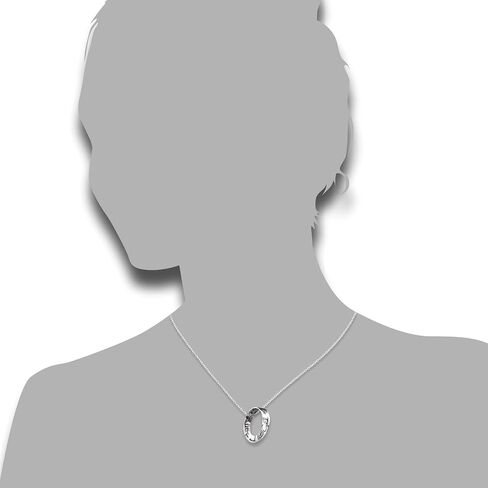 Sobriety Gifts for Women | Sterling Silver Recovery Necklace 18" Length with Engraved Infinite Mobius Pendant | One Day at a Time | To Thine Own Self be True | Let Go and Let God in Saudi Arabia