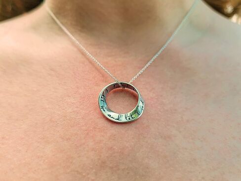 Sobriety Gifts for Women | Sterling Silver Recovery Necklace 18" Length with Engraved Infinite Mobius Pendant | One Day at a Time | To Thine Own Self be True | Let Go and Let God in Saudi Arabia