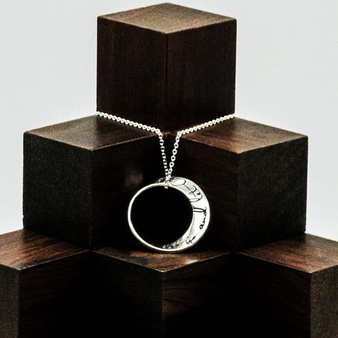 Sobriety Gifts for Women | Sterling Silver Recovery Necklace 18" Length with Engraved Infinite Mobius Pendant | One Day at a Time | To Thine Own Self be True | Let Go and Let God in Saudi Arabia