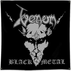 MOOR Rod نسيج السم الأسود معدن راية العلم جدار الفن العلم الجدار شنقا (3x3ft، 150D بولي HD الطباعة) لديكور جدار المرآب النوم in Kuwait