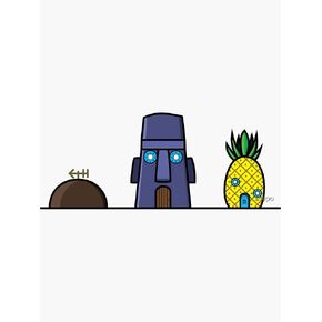 decals Bright House of Spongebob Squarepants Sticker for Wall, Car, Truck, Windows, Laptop, Cell