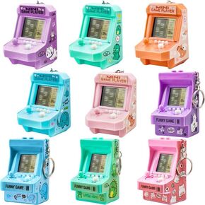 9 قطع Mixcolor لعبة فيديو سلسلة مفاتيح لعبة فيديو هدايا الحفلات صغيرة متعددة الألوان لعبة فيديو سلاسل مفاتيح كبيرة للأطفال في المدرسة وحفلات أعياد الميلاد والعطلات in Kuwait