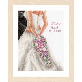 VERVACO Counted Cross Stitch Wedding, Silver