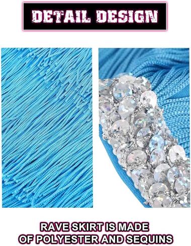 KAKACO هامش تنورة البطن الترتر شرابة تنورة رقص قصيرة البطن وشاح الورك الهذيان التنانير الطرف للنساء والفتيات in Kuwait