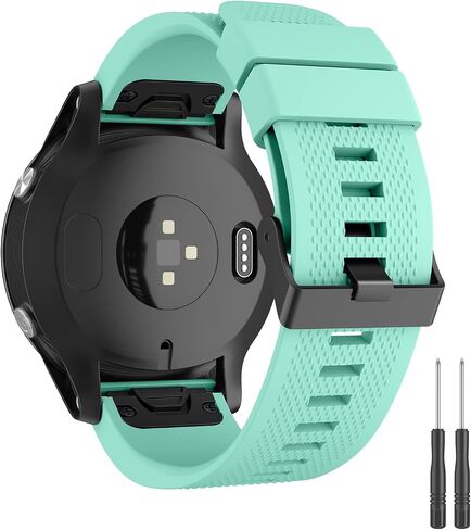 Meliya Compatible with Fenix 6 Watch Band, Soft Silicone Sport Replacement Strap for Fenix 6/Fenix 6 Pro/Fenix 5/Fenix 5 Plus/Forerunner 935/Forerunner 945/Approach S60/Quatix 5 Smart Watch in Saudi Arabia
