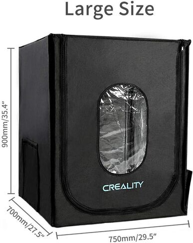 Cregrant3D Creality Update حافظة طابعة ثلاثية الأبعاد مقاومة للحريق والغبار وغرفة غطاء واقٍ بدرجة حرارة ثابتة لـ Ender5/5 pro/5 Plus، CR-10/10S/10S PRO/10MINI، CR-X/CR-20/20PRO in Kuwait