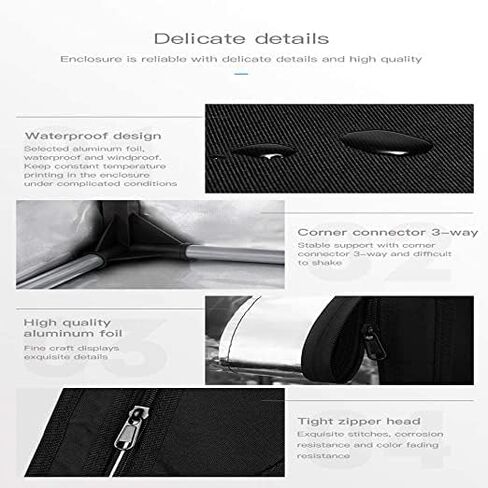 Cregrant3D Creality Update حافظة طابعة ثلاثية الأبعاد مقاومة للحريق والغبار وغرفة غطاء واقٍ بدرجة حرارة ثابتة لـ Ender5/5 pro/5 Plus، CR-10/10S/10S PRO/10MINI، CR-X/CR-20/20PRO in Kuwait