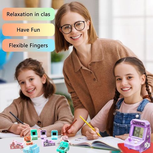 9 قطع Mixcolor لعبة فيديو سلسلة مفاتيح لعبة فيديو هدايا الحفلات صغيرة متعددة الألوان لعبة فيديو سلاسل مفاتيح كبيرة للأطفال في المدرسة وحفلات أعياد الميلاد والعطلات in Kuwait