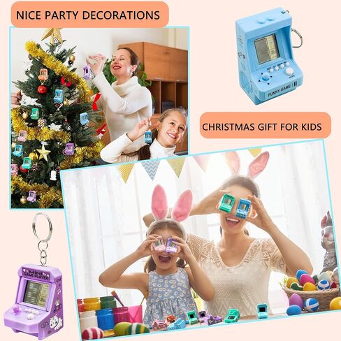 9 قطع Mixcolor لعبة فيديو سلسلة مفاتيح لعبة فيديو هدايا الحفلات صغيرة متعددة الألوان لعبة فيديو سلاسل مفاتيح كبيرة للأطفال في المدرسة وحفلات أعياد الميلاد والعطلات in Kuwait