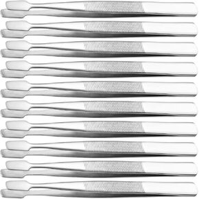 Stamp Collecting Supplies 10Pcs Stamp Tongs Stainless Steel Stamp Philately Meibomian Gland Expressor for Documents, Stamp Collecting Supplies Philately