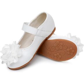 TOZHCITA Rainbow Dress Shoes Girl's Glitter Princess Shoes Toddler Mary Jane Shoes Sparkly Party Ballet Flats in Casual Wearing Colorful Gift for Little Girls