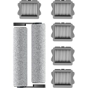 Floor One S5 Replacement Brush Rollers and HEPA Filters Compatible with Tineco Floor ONE S5/Floor One S5 Pro Cordless Wet Dry Vacuum Cleaner Inclue 5 Filters & 2 Brush Rollers