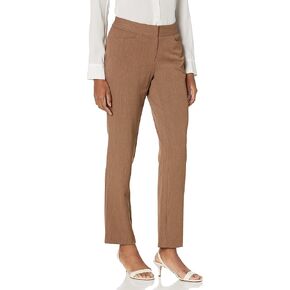 Rafaella Women's Curvy Gabardine Slim Leg Stretch Dress Pant, 30 Inch Inseam, Pull-on, with Pockets (Petite Size 4-14)