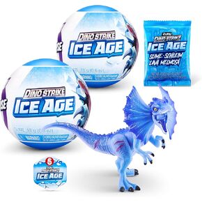 5 Surprise Dino Strike Ice Age 2 Pack by ZURU UNbox Surprise Dinosaurs, Trucks,Helicopters, Slime and More