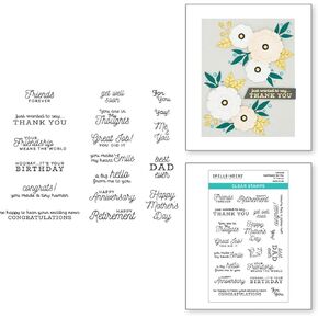Spellbinders STP-079 Sentiments for You Clear Stamp Set