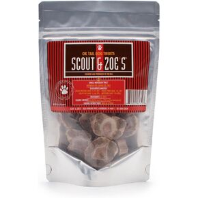 Scout & Zoe's Ox Tails Dog Treats - Indulge Your Pooch - High-Protein and All-Natural, Cleans Teeth, Supports Joints, Sustainably Sourced and USA Made - 3oz