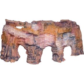 Penn-Plax Grotto Natural Rock Cave Hide Out - Cliff Decoration for Terrarium and Aquarium - for Reptiles, Amphibians, Fish, and Other Small Animals – Medium Size Corner (RR702)