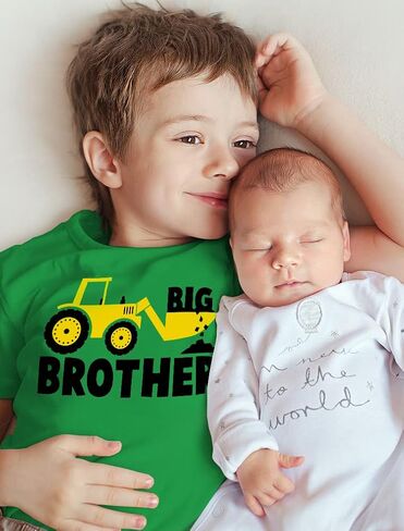 Big Brother Shirt for Toddler Pregnancy Announcements Tractor Shirts for Boys in Saudi Arabia