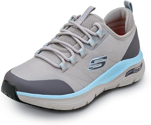 حذاء عمل Skechers Work Arch Fit Christina، للسيدات، طراز رياضي، EH، MaxTrax مقاوم للانزلاق، حذاء عمل ناعم عند الأصابع in Saudi Arabia