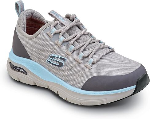 حذاء عمل Skechers Work Arch Fit Christina، للسيدات، طراز رياضي، EH، MaxTrax مقاوم للانزلاق، حذاء عمل ناعم عند الأصابع in Saudi Arabia