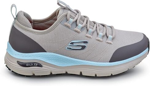 حذاء عمل Skechers Work Arch Fit Christina، للسيدات، طراز رياضي، EH، MaxTrax مقاوم للانزلاق، حذاء عمل ناعم عند الأصابع in Saudi Arabia