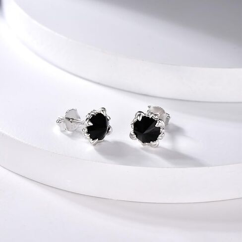 Immobird Claw Stud Earrings with 925 Sterling Silver Ear Pins Stud Earrings for Men with CZ in Saudi Arabia