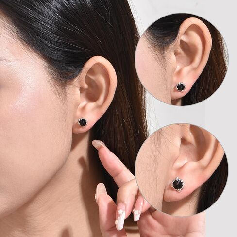 Immobird Claw Stud Earrings with 925 Sterling Silver Ear Pins Stud Earrings for Men with CZ in Saudi Arabia