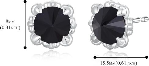 Immobird Claw Stud Earrings with 925 Sterling Silver Ear Pins Stud Earrings for Men with CZ in Saudi Arabia