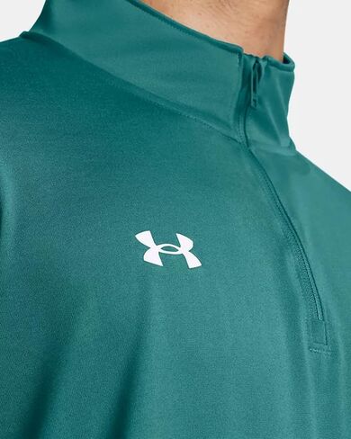 Under Armour Men's Team Tech 1/4 Zip Loose Royal Blue Long Sleeve Shirt in Kuwait