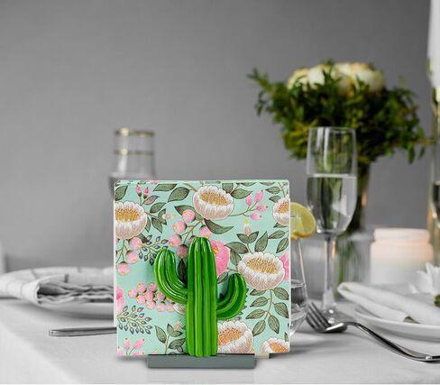 حامل مناديل الصبار لحامل مناديل الطاولة لطاولة المطبخ الراتنج العصارة حامل مناديل ورقية حامل مناديل المطبخ اللطيف in Kuwait