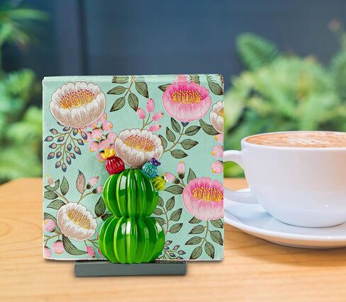 حامل مناديل الصبار لحامل مناديل الطاولة لطاولة المطبخ الراتنج العصارة حامل مناديل ورقية حامل مناديل المطبخ اللطيف in Kuwait