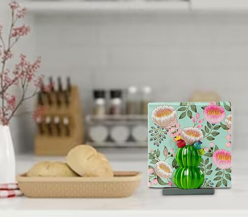 حامل مناديل الصبار لحامل مناديل الطاولة لطاولة المطبخ الراتنج العصارة حامل مناديل ورقية حامل مناديل المطبخ اللطيف in Kuwait