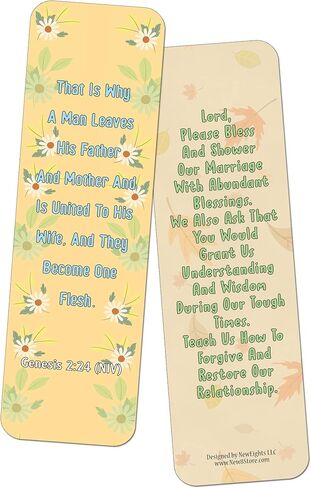 Popular Prayers and Bible Scriptures on Morning Prayers Bookmarks - 30 Pack in Saudi Arabia