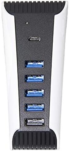 موزع USB لجهاز PS5، محور توسيع USB عالي السرعة 5 في 1 متوافق مع وحدة تحكم PS5 (ليس لجهاز PS5 Slim) in Kuwait