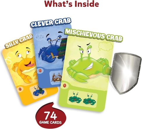 لعبة بطاقات Skillmatics - Crab Clash، لعبة إستراتيجية، ممتعة لليلة الألعاب العائلية، مثالية لمحبي ألعاب الطاولة، هدايا للفتيات والأولاد والمراهقين والبالغين من سن 7 سنوات فما فوق in Kuwait