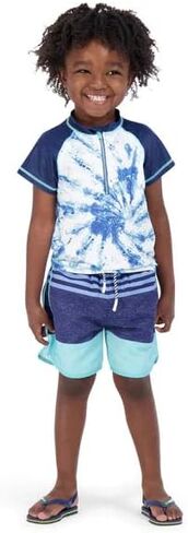 Andy & Evan Boys' Two-Piece Rashguard Swim Set (Toddler/Little Kids) 1 in Saudi Arabia
