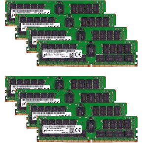 Micron Memory Bundle with 256GB (8x32GB) DDR4 PC4-21333 2666MHz (8 x MTA36ASF4G72PZ-2G6E1) Dual Ranked Registered ECC RDIMM Compatible with R630, R640, R730, R730XD, R740, R740XD, T630, T640 Servers