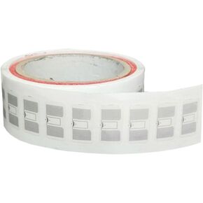 100 قطعة من ملصقات YANZEO RFID UHF 860-960MHZ مع شريحة KM4Q للسوبر ماركت والمكتبة والمستندات والمستودعات والإدارة