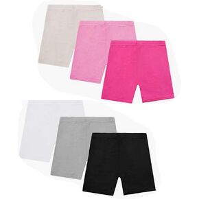 RICHERI 6 Piece Dance Shorts Girl Bike Short Breathable Beach Shorts and Safety Shorts 6 Colors