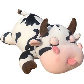 Cow Plush Pillow - 23.6 inch Adorable Cow Stuffed Animal - Stuffed Cow Animals Hugging Pillow for Kids Adults Boys Girls Birthday Christmas Valentine Gift