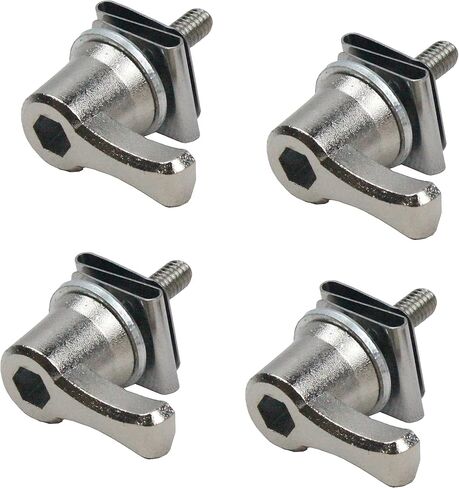 Saddlebag Locks Fastener Bolt Saddlebag Mounting Hardware Theft Deterrent System Lock for Harley Davidson Touring Street Glide Electra Glide Road Glide Softail 1992-2023 (Chrome) in Saudi Arabia