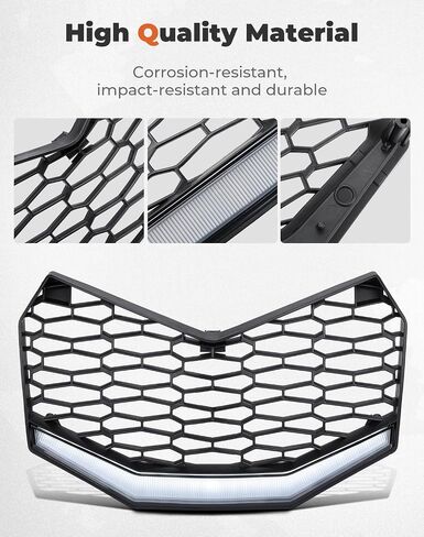 شواية KEMIMOTO X3، شبكة أمامية X3 مع ملحقات إضاءة LED متوافقة مع جميع الموديلات 2017-2024 Can-Am Maverick X3 وX3 Max in Saudi Arabia