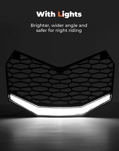 شواية KEMIMOTO X3، شبكة أمامية X3 مع ملحقات إضاءة LED متوافقة مع جميع الموديلات 2017-2024 Can-Am Maverick X3 وX3 Max in Saudi Arabia